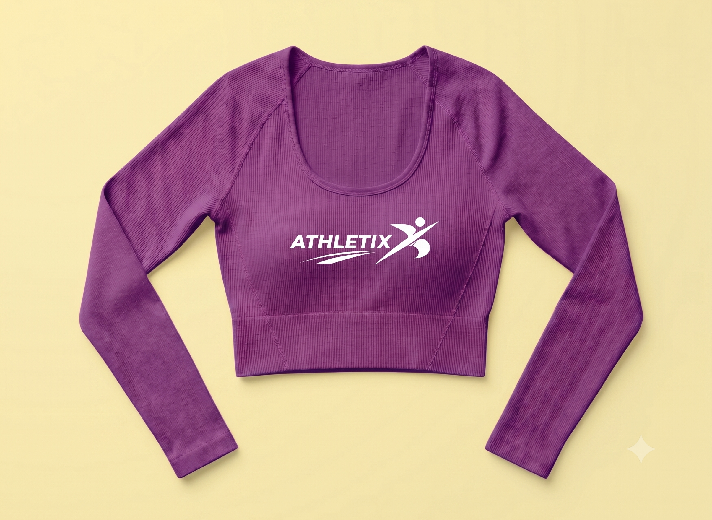 AthletiX Langärmliges Crop Top